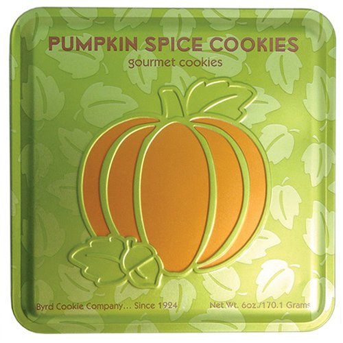 Pumpkin Spice Cookies (Metallic Embossed Tin) by Byrd Cookie Company
