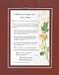 Personalized Touching and Heartfelt Poem for Daughters - Dream Mother Poem on 11 x 14 inches Double Beveled Matting