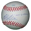 Brett Anderson Autographed ROLB Baseball Featuring "Let's Go Oakland" Inscription! Oakland Athletics, Proof Photo