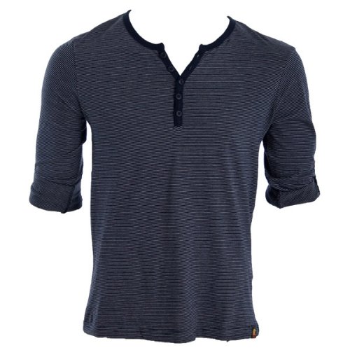 Soul Cla Roll Up Stripe Sweat - Dark blue - Mens - Medium