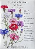 Bachelor Button Tall Blend Heirloom Seeds 300 Seeds