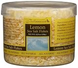 Bellamessa Lemon Gourmet Sea Salt Flakes, 4.25-Ounce Plastic Jars (Pack of 6)