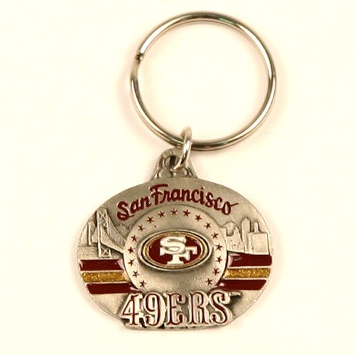 San Francisco 49ers NFL 3D Pewter Keychain