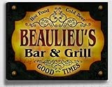 IMAGE OF Beaulieu's Bar & Grill 14'' x 11'' Collectible Stretched Canvas