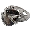 Designer Ring Sterling Silver Smokey Quartz Gemstone Jewelry US Size 4.75 (rng357b)