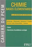 Chimie : Bases �l�mentaires
