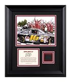 Greg Biffle - 2008 New Hampshire - Framed 6x8 Photograph with Tire