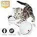 Pakoo Interactive Cat Toys Ball, Smart Automatic Rolling Kitten Toys, USB Rechargeable Motion Ball + Spinning Led Light with Timer Function, The Best Entertainment Exercise Gift for Your Kitty