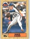 1987 Topps Traded #24T David Cone XRC - New York Mets (RC - Rookie Card)(Baseball Cards)