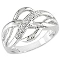 Women Silver .045Ct Tdw Ring I3 - White