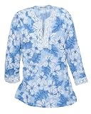 Cathy Daniels Floral Seersucker Tunic