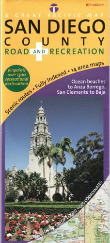 San Diego County Road & Recreation Map, 6th Edition