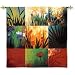 Tropical Nine Patch Tapestry- 53x53
