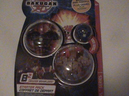 Bakugan Bakupearl Series Starter Pack Tan Tigrerra Black Ravenoid Blue Mystery Ball