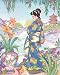 Japanese Girl Woman In Garden Asian Contemporary Picture Art Print