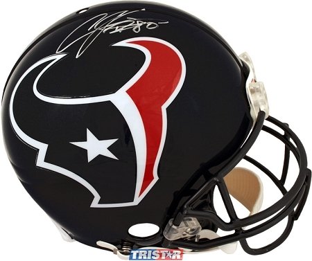Andre Johnson Autographed/Hand Signed Houston Texans Authentic Full Size Proline Helmet