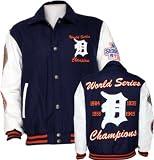 Detroit Tigers Commemorative Wool and Leather Varsity Jacket
