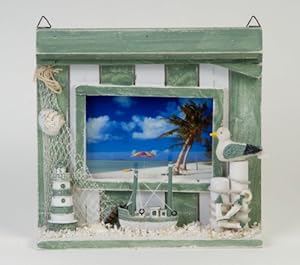 Craft Ideas Nautical Theme on Amazon Com  Picture Photo Frame Marine Sea Nautical Theme With Shells