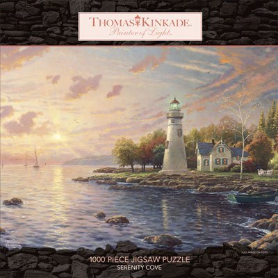 51MdWRj9P%2BL Ceaco Thomas Kinkade 1000 Piece Puzzle   Serenity Cove