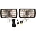Quarz-Halogen Nebelscheinwerfer-Set 12 Volt/55 Watt/H3, mit Schutzgitter und Einbaumaterial