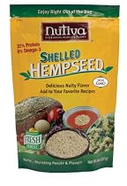 Nutiva Shelled Hempseed, 8-Ounce Bag (Pack of 3)
