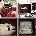 King Will Mens 8mm Black Mens Tungsten Ring Wedding Band Grooved Center Polished Wedding Band(13.5)