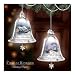 Thomas Kinkade Silver Bells Christmas Tree Ornament Collection: Set One by The Bradford Editions