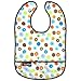Kushies Waterproof Bib, White Circle, Infant