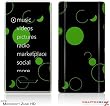 Zune HD Skin - Lots of Dots Green on Black by WraptorSkinz