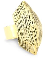 Viento Pagoda Inverted Antique Gold Ring