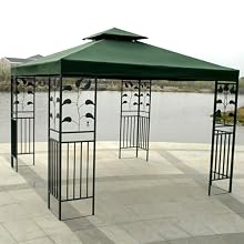 10 X 10 Replacement Gazebo Canopy Green Top