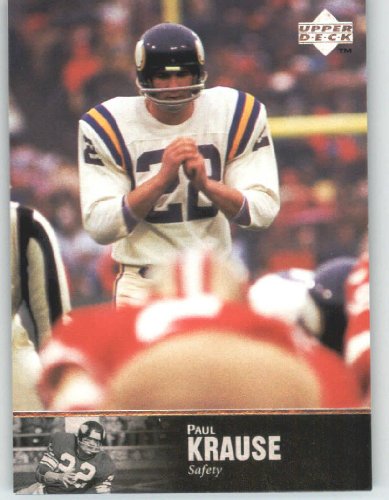 1997 Upper Deck Legends #128 Paul Krause - Minnesota Vikings (Football Cards)