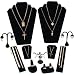 11 Pc Set Black Velvet Jewelry Displays Busts Bonus New