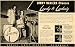 1953 Ad Leedy Ludwig Drums Jimmy Naviera Xavier Cugat - Original Print Ad