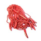 Urban Boundaries - One Dozen (12) "Chili Today, Hot Tomale" Mardi Gras Beads - 16"