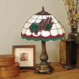 Minnesota Wild Stained Glass Table Lamp
