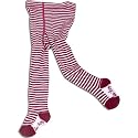 Letop Deck The Halls Red and White Stripe Tights, Red, 12-24 Months