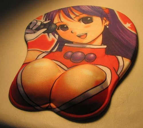3D Mouse Pad Anime girl Singer (red top)