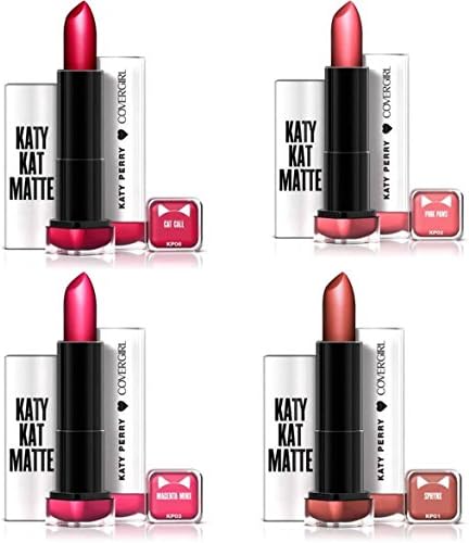 Covergirl Lipstick Lot of four Katy Kat Matte KP01 KP02 KP03 KP06