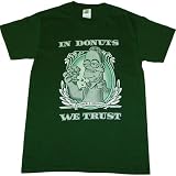 Simpsons Homer In Donuts We Trust Men's T-Shirt