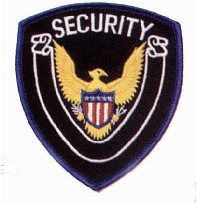 EAGLE CENTER SECURITY Guard Officer Shoulder Patch Badge Insignia Emblem Blue Border (2 INCLUDED, PAIR !)