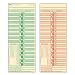 TOPS Bi-Weekly Time Cards, Green Ink Front, Red Ink Back, 3.5 x 9 Inches, 500-Count, Manila (1275)