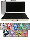 Royal Flush Twist 1000 Chip 8gm Clay Poker Set with Aluminum Case
