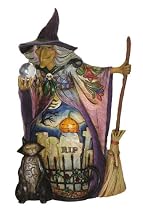 Jim Shore Witch W/ Crystal Ball Figurine