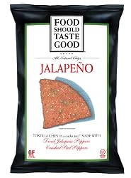 FoodShouldTasteGood Jalapeno Tortilla Chips, 1.5-Ounce Bags (Pack of 24)