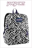 Jansport Backpack Superbreak Black & White Zebra for School Work or Play