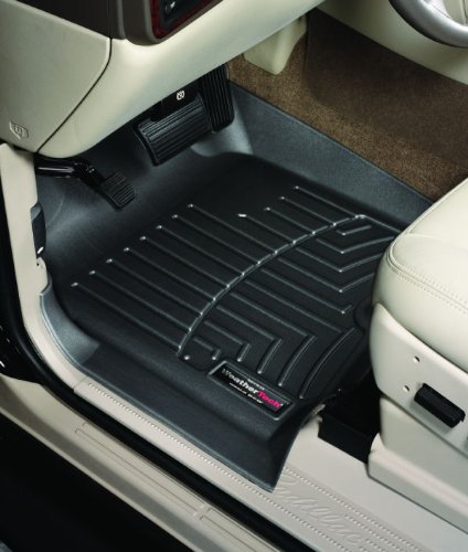 Weathertech Rubber Car Floor Mats - Black, 1st & 2nd Row Combo Pack 2003 - 2008 Toyota 4Runner (Fit Notes: 2nd row FloorLiner will need to be trimmed around plastic step in SR5 & Limited models. )