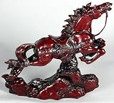 Great Cool Unique Manly Birthday Gift Idea for Dad Father Him - 8" Chinese Tao Leaping Stallion Oriental Resin Statue