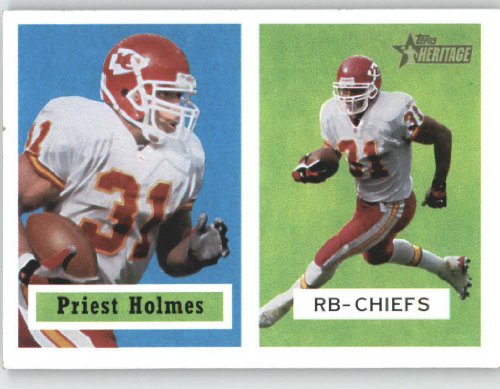 2002 Topps Heritage #28 Priest Holmes - Kansas City Chiefs (Football Cards)