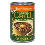 Amys Light in Sodium Organic Medium Chili, 14.7-Ounce Cans (Pack of 12)